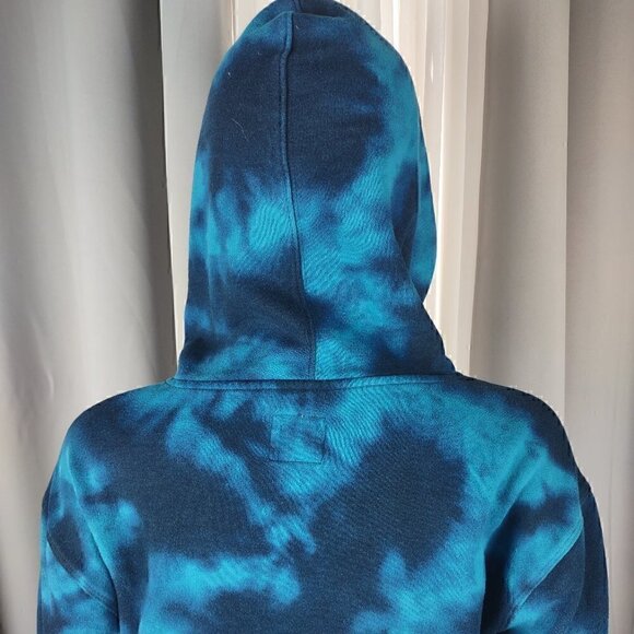 Champion Women's Blue Tie Dye Cotton Blend Hoodie. Size S/CH - Picture 4 of 11
